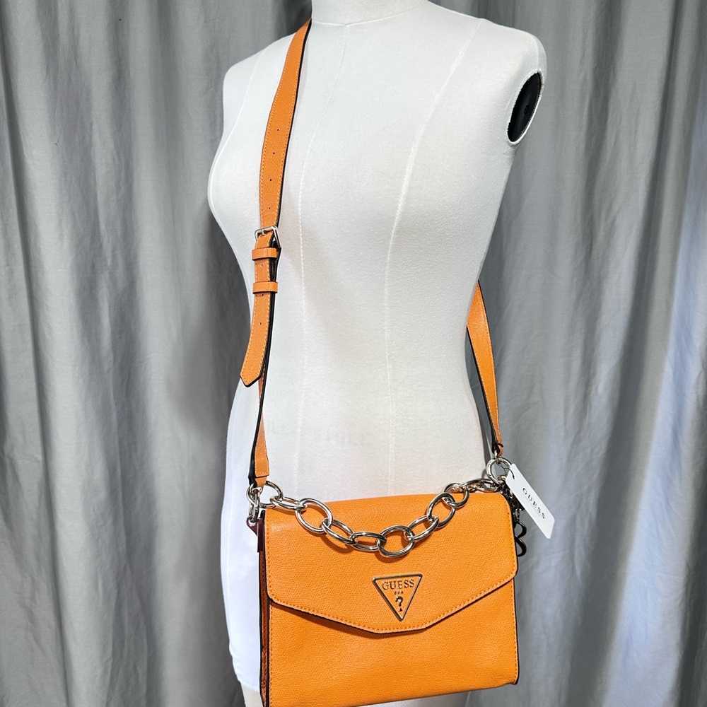 GUESS Orange Crossbody Bag Guess Convertible Crossbody - Eco Leather